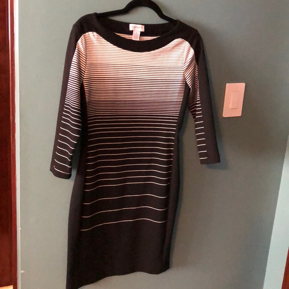 Black and white dress perfect for work